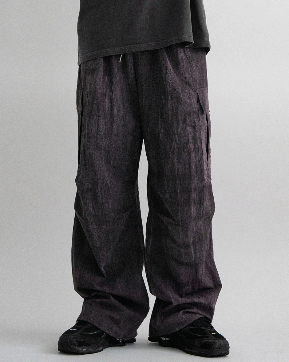 Crack washed cargo pants (3C)