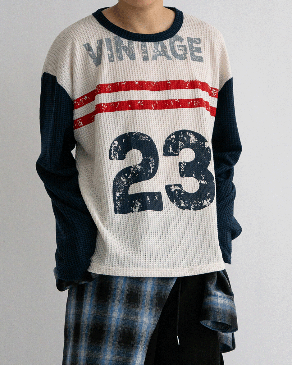 23 Vintage knit long sleeve (2C)