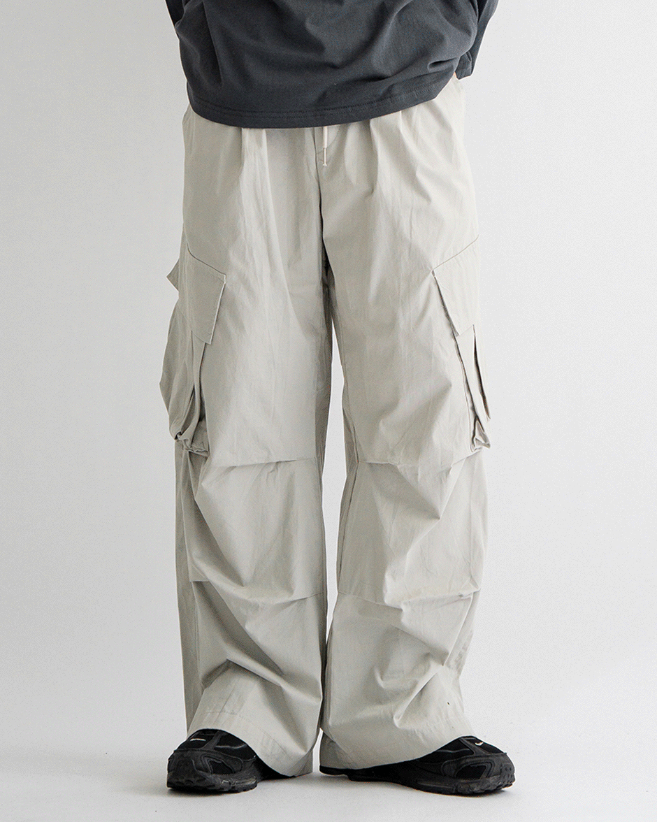 Oblique pocket cargo pants (4C)