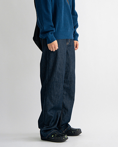 [당일출고] Straight blue denim pants (1C)