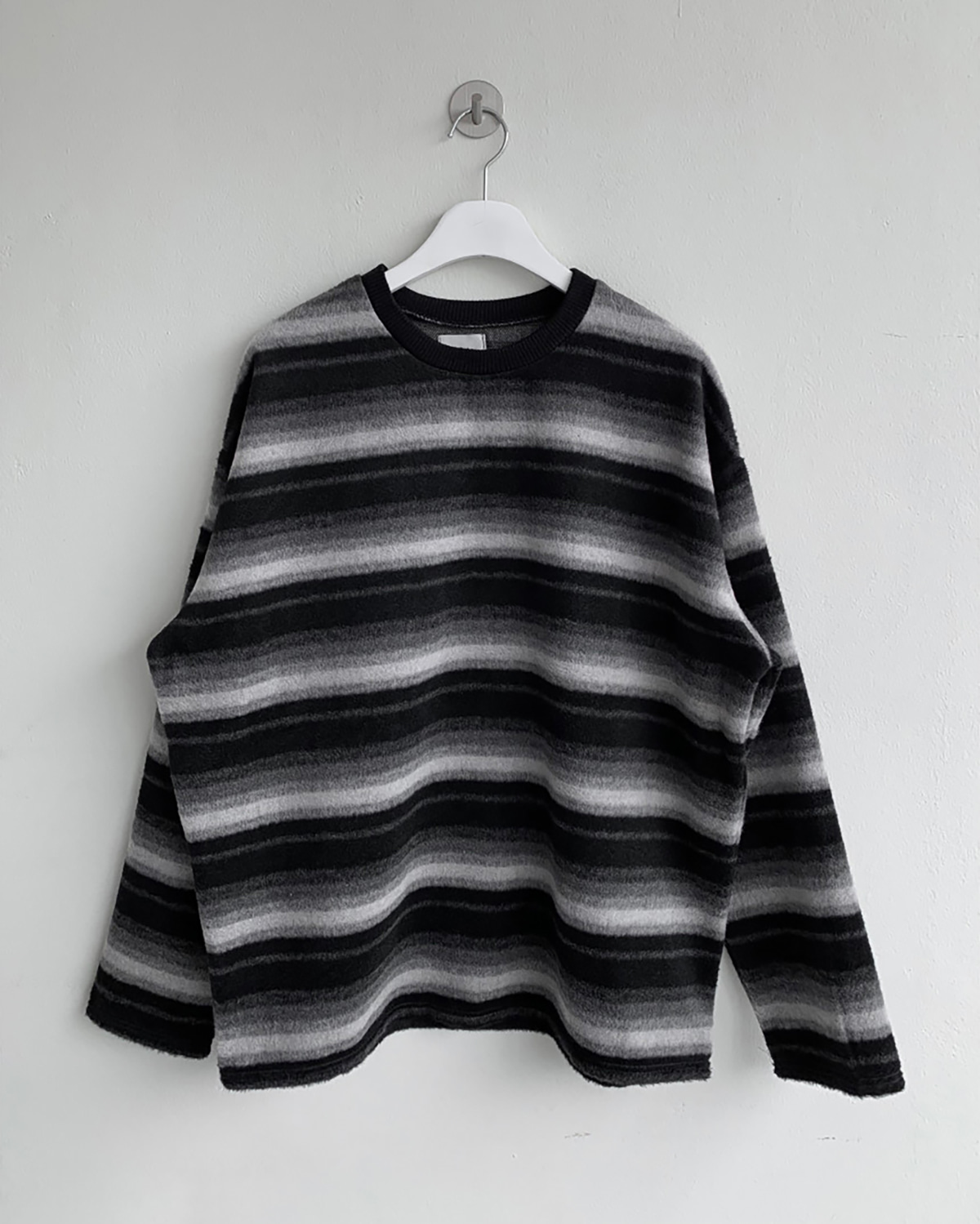 Angora stripe knit T (2C)