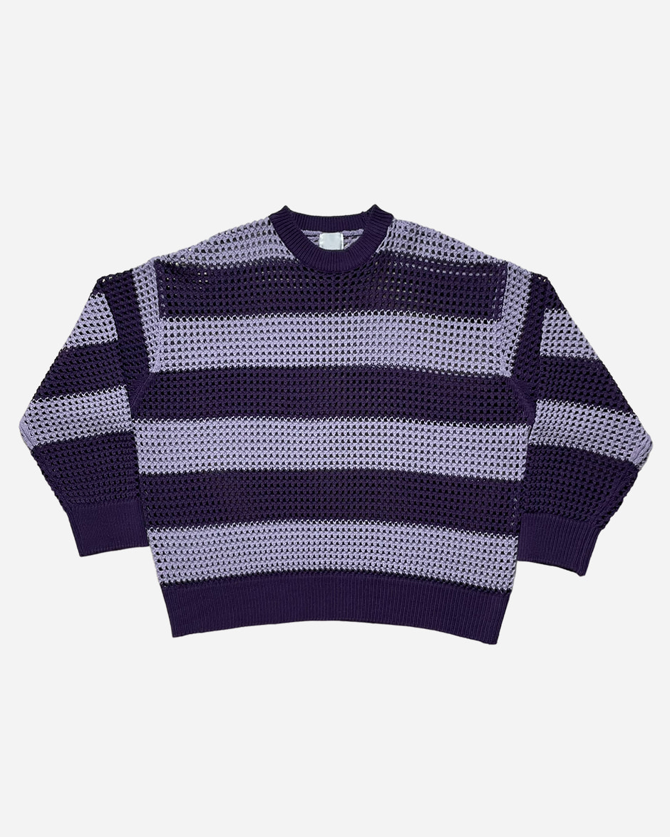 Mesh stripe warmer knit (3C)