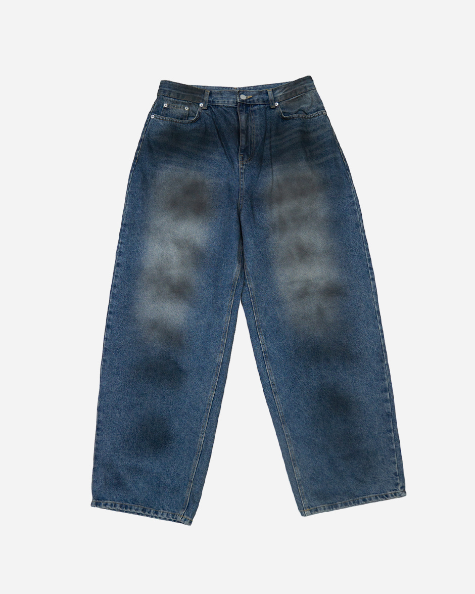 Dirty oil denim pants (1C)