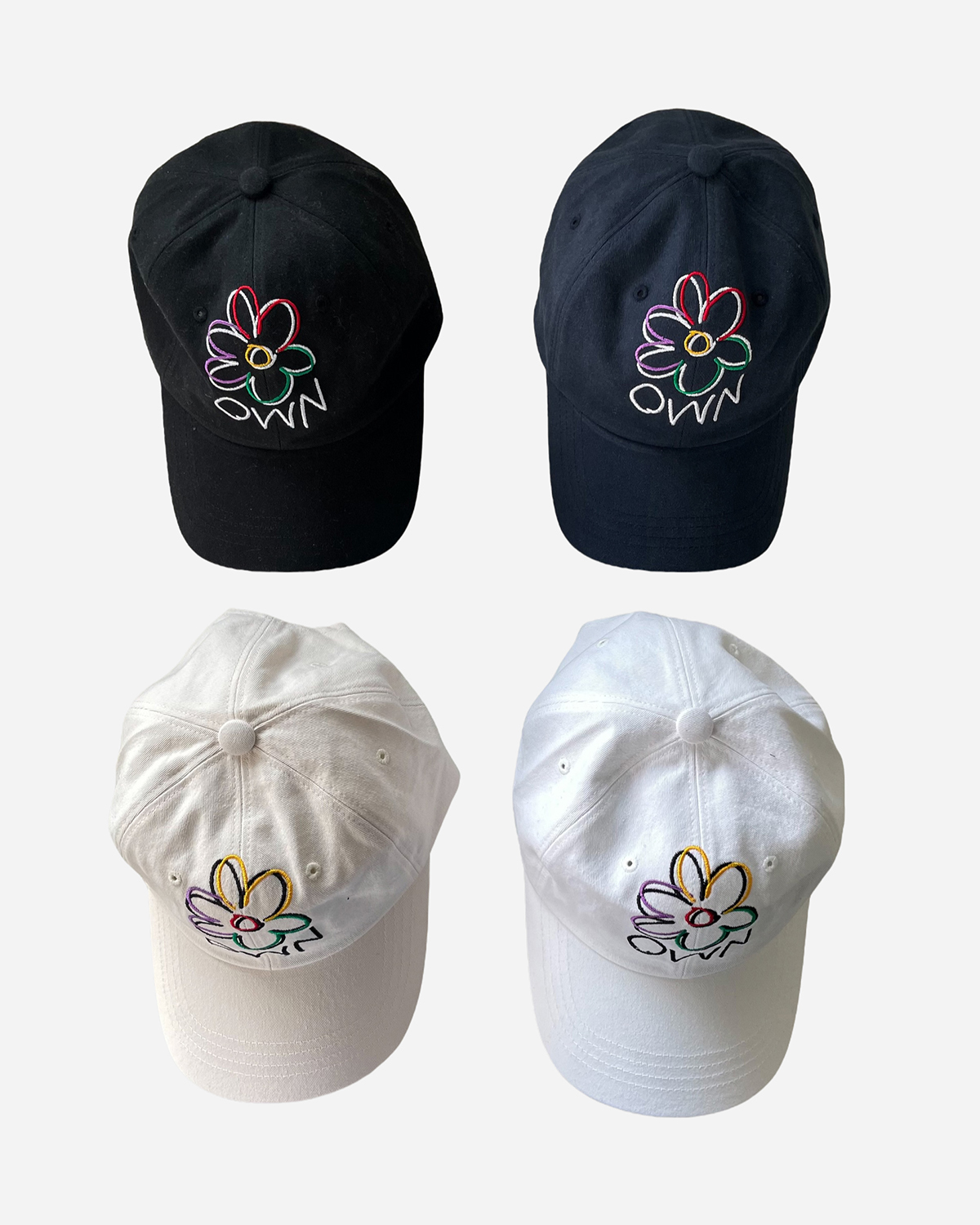 Own flower ball cap (4C)