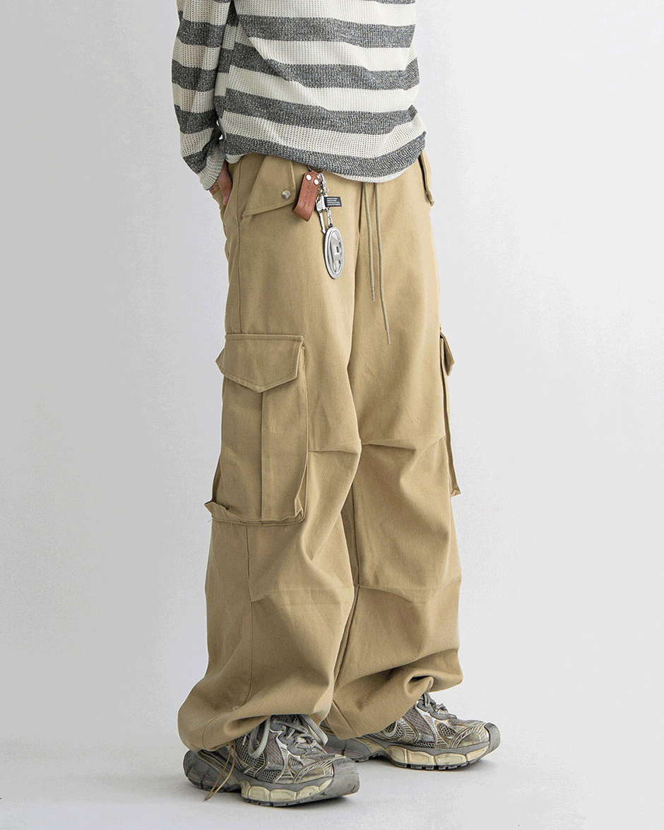 Snap pocket cargo pants (3C)