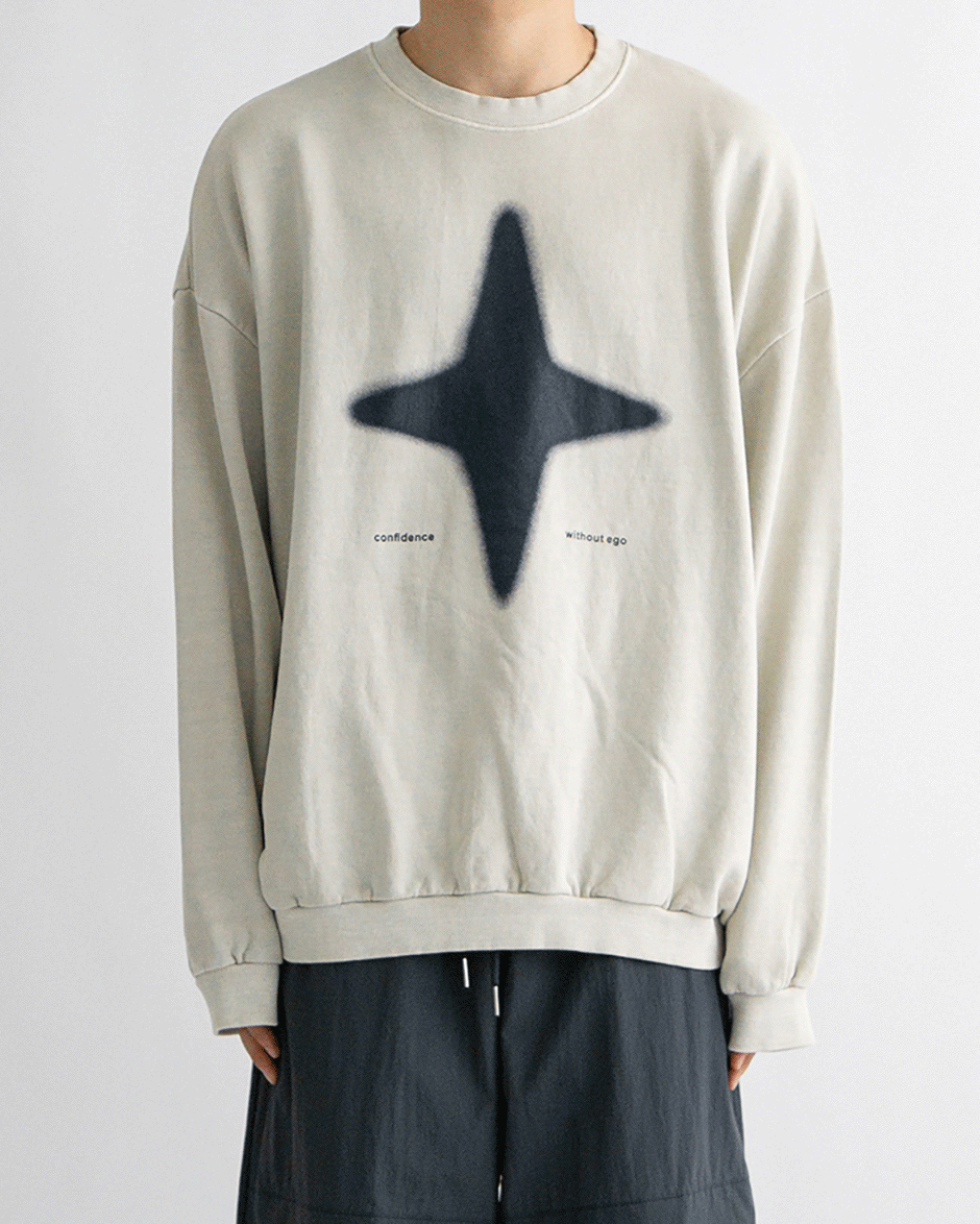Flash pigment sweatshirt (4C)