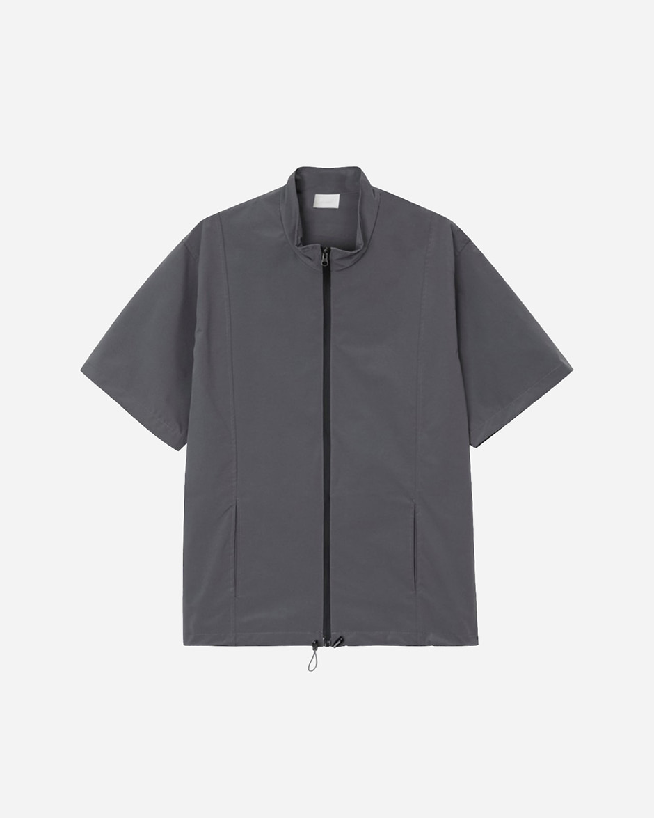 Line half neck shirt zip-up (3C)