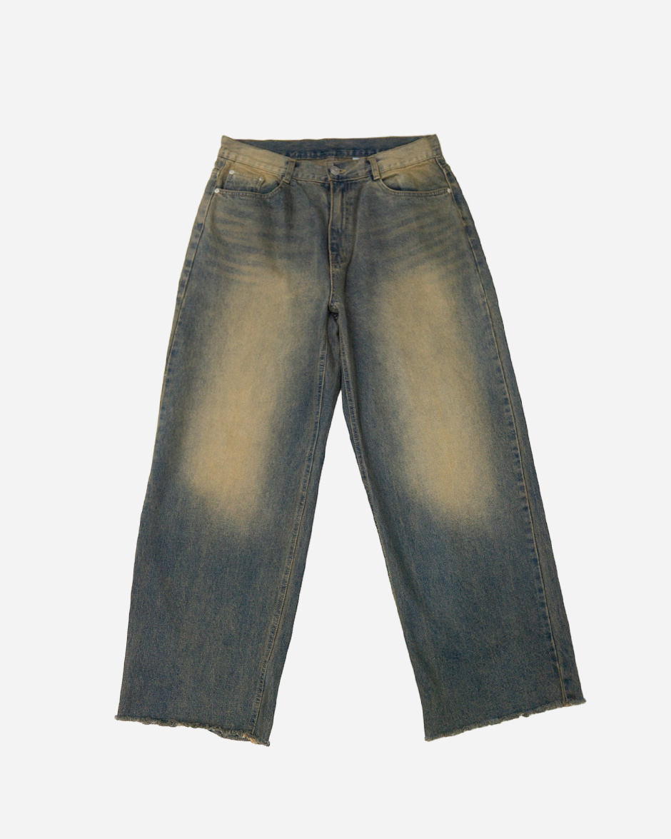 Desert vintage wide denim pants (1C)
