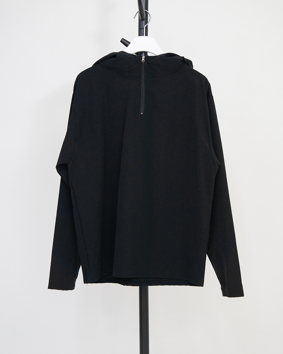 B half zip-up nylon hoodie (2C)